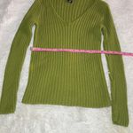 New York And Company  V-Neck Sweater - Moss Green Photo 2