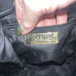 Prima by Phillippe Vintage Black Canvas and Leather Pull String Bucket Bag Photo 2