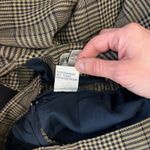 Vintage Bankers Club Womens Plaid Blazer Skirt Suit Set Brown Size 8 Academia Photo 3