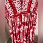 Jaase Salty Crush x Paisley Maxi Dress Red/White (Small) Photo 4