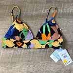 Roxy NWT  Multicolor Floral Bikini Top Size Large & Cheeky Bottom Size XL Photo 1