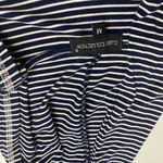 CLUB Z COLLECTION Women’s Blue & White Striped Hooded Stretchy‎ Dress Size Med Blue Photo 3