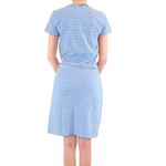 Polo Ralph Lauren Dress, Women's Regular Fit,Side Tie , Short Sleeve Size Large Blue Photo 5
