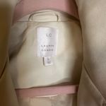 LC Lauren Conrad  Cream Leather Moto Jacket Photo 4