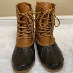 Target  Merona Tall Waterproof Rubber Duck Rain Snow Winter Boots Size 6 Photo 1
