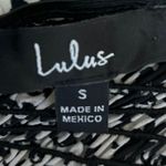 Lulus White Floral Print Ruffle Smocked Sleeveless Front Tie Crop Top Size S Photo 2