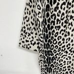 Chaser  Black & White Animal Print Pullover Hoodie Sweater Womens M Leopard Top Photo 1