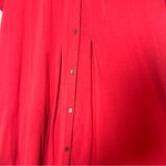J. Jill Button Up Shirt Dress Collared Pink Pima Cotton Size Medium Knee Length Photo 4