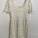 Gap Cream Crochet Lace Dress Photo 0