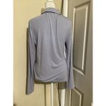 J.Crew NWT Flawed Frosty Blue Refined Rib Long Sleeve Collared Polo Shirt L Photo 5