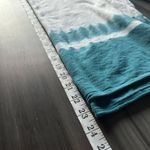 Vince Womens Tie Dye Dip Dyed Top Teal White Long Sleeve Shirt Size X-Small Photo 7