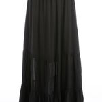 Hard Tail Two Tiered Maxi Skirt Black Size M Photo 14