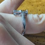 Natural Aquamarine Sterling Silver Ring Size 8 Photo 2