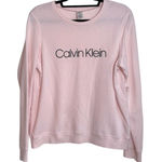 Calvin Klein  Light Pink Logo Sweatshirt Soft Lounge Sleepwear Photo 0