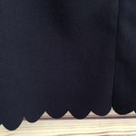 Banana Republic Navy Scalloped A-Line Skirt Photo 2