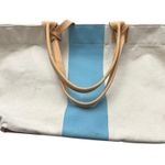 Clare V. For Ocean Avenue South Canvas Beach Tote Bag Tan Photo 0