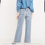 Old Navy Women's extra high-rise wide leg ripped light wash jeans Photo 2