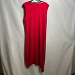 Torrid Red Sleeveless Faux Wrap Dress Plus 3X Rouched Draped V Neck Party Photo 1