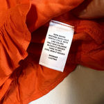 Abound  Womens Orange Cami‎ Top Ruffle Hem Button Front Sleeveless 1X Photo 2