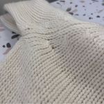 Vintage 60s Tarni Wool Knit Sweater Beaded Floral Eyelet Trim Cream 38 Size undefined Photo 4