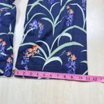 Maeve Anthropologie The Colette Floral Wide Leg Pants Navy Purple Orange Size 28 Blue Photo 6