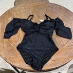Nicole Miller Ruffled Cold Shoulder One Piece Swimsuit NWT Size Small Photo 3