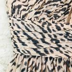 Gianni Bini Leopard Print Maxi Dress One Shoulder Long Sleeve Party Size 6 New Photo 7