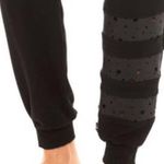 Terez Faux Leather Star Cut Out Joggers Photo 3