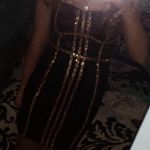 Black Sparkly Tight Dress Size M Photo 1