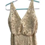 Everly Revelry Champaign Lace Bridesmaid‎ Dress Formal Evening Gown Sleeveless size 6 Photo 1