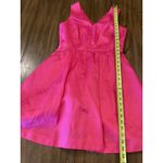 Vineyard Vines  Hot Pink Kentucky Derby V-Neck sleeveless Flare mini Dress 2 Photo 2
