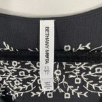 Bethany Mota Romper Shorts Womens Size XS Gauze Black Embroidered Faux Wrap Boho Photo 2
