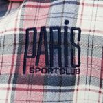 Polo Vintage 90s Paris Sports Club Plaid  Shirt Photo 2