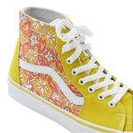 Vans Floral Yellow and Orange Sneakers UNISEX MEN 5.5 WOMEN 7 Photo 5