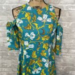 Shae By Sassafras Tropical Cold Shoulder Dress Yellow Size L Photo 1