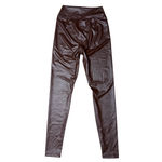 Aerie Offline By  Real Luxe Faux Leather Hi Rise Leggings Size Small Brown Vegan Photo 9