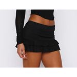 White Fox Boutique White Fox Mini Skort Pleated Ignoring Me Size XS Black Photo 4
