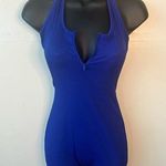 SheIn Icon blue halter neck unitard bodysuit Photo 0