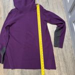 White + Warren‎ Purple Cashmere Sweater Cowl Neck Size Large Long Tunic Luxe Photo 7