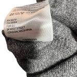 Free People  Striped Long Sleeve Sweater Cozy Grey Coral Size L Photo 4