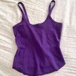 Free People Movement Purple Ribbed Tank Top Photo 0