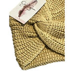 Jessica Simpson Beanie Hat Knit Turban Womens OS Tan Ruched Cap MSRP $30 NWT Photo 1