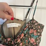 ASTR NWT The Label Ibiza Floral Ruched Cutout Mini Dress Green Floral Size Med Photo 3