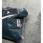 Adidas x Zoe Saldana‎ Shirt Womens Medium Teal Yellow Three Stipe Sweatshirt Gym Green Photo 7