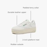 Reebok Women's Club C Extra Platform Sneakers Photo 2