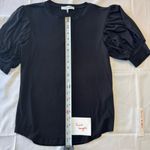 frame denim FRAME PUFF SLEEVE BLACK TOP SIZE XS Photo 4