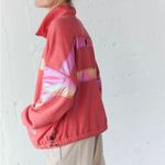 Free People #256 NWT  Away We Go Half Zip in Hibiscus Photo 2