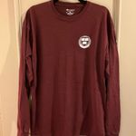 Champion Harvard University Long Sleeve Maroon Cotton Crewneck Tee Shirt XL Photo 0