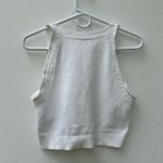 Madewell  Knit Tank Top Women’s Medium White Sleeveless Sweater Vest Cropped Photo 1