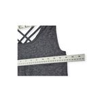 easel  Strappy Back Tank Top For Women Size S Charcoal Gray Photo 5